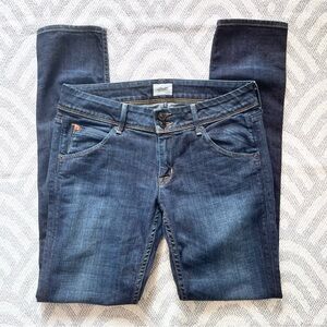 HUDSON JEANS Women’s Collin Skinny Flap Pocket Blue Denim Jeans 28 | W422DHK